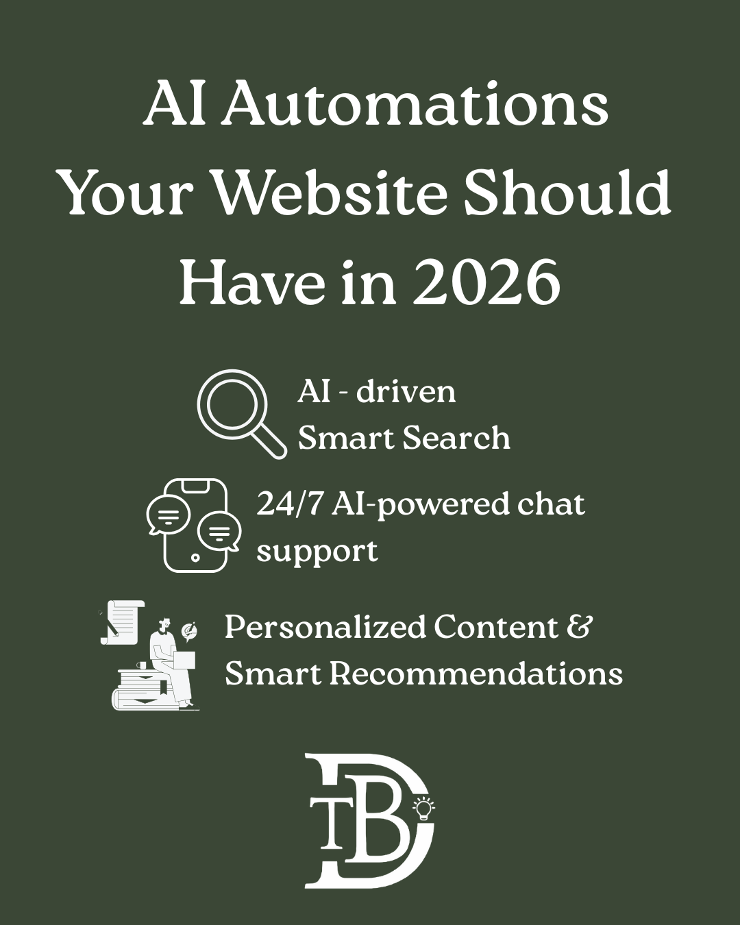 5 AI Automations Your Website Should Have in 2026 (And Why You Shouldn’t Ignore Them)
